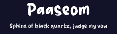 Paaseom by wepfont.com — Script Handwritten Font — thumbnail 2