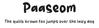 Paaseom by wepfont.com — Script Handwritten Font — thumbnail 1
