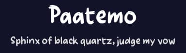 Paatemo by wepfont.com — Script Handwritten Font — thumbnail 2