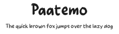 Paatemo by wepfont.com — Script Handwritten Font — thumbnail 1