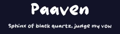 Paaven by wepfont.com — Script Handwritten Font — thumbnail 2