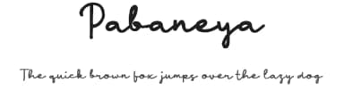 Pabaneya by wepfont.com — Script Handwritten Font — thumbnail 1