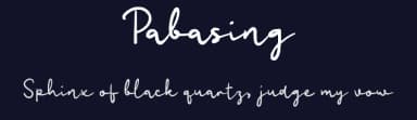 Pabasing by wepfont.com — Script Handwritten Font — thumbnail 2