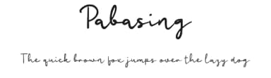 Pabasing by wepfont.com — Script Handwritten Font — thumbnail 1