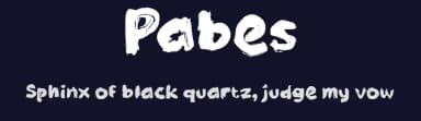 Pabes by wepfont.com — Script Handwritten Font — thumbnail 2