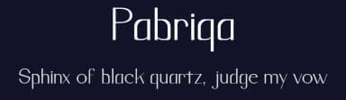 Pabriqa by Rhtypefoundry — Sans Serif Font — thumbnail 2