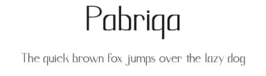 Pabriqa by Rhtypefoundry — Sans Serif Font — thumbnail 1