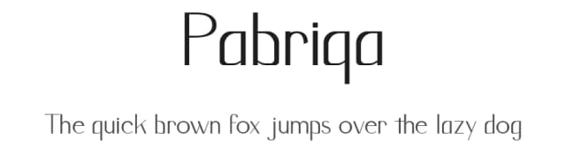 Pabriqa by Rhtypefoundry — Sans Serif Font