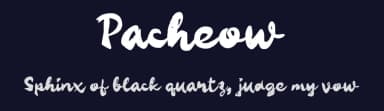 Pacheow by wepfont.com — Script Handwritten Font — thumbnail 2