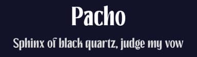 Pacho by madeDeduk — Serif Font — thumbnail 2