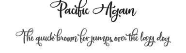Pacific Again by Typhoon Type - Suthi Srisopha — Script Handwritten Font — thumbnail 1