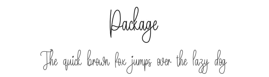 Package by Scratchones — Script Handwritten Font