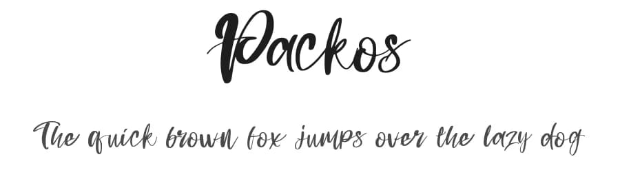 Packos by LetterStock Std — Script Handwritten Font — preview 1