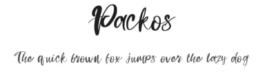 Packos by LetterStock Std — Script Handwritten Font — thumbnail 1