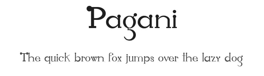 Pagani by Paloma Sieiro — Sans Serif Font