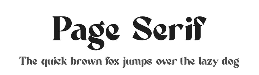Page Serif by Riyadh Rahman — Serif Font