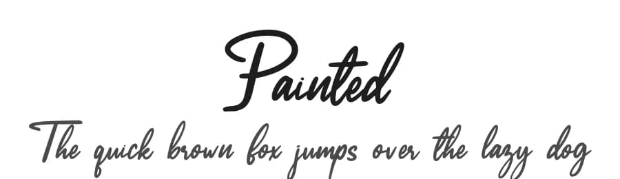Painted by Abraham Type (AldeDesign Studio) — Script Handwritten Font