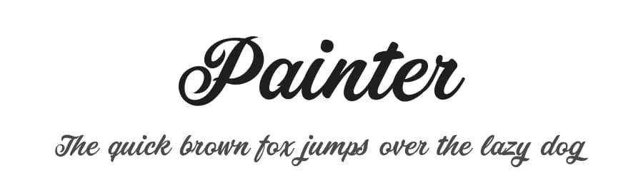 Painter by Måns Grebäck — Script Handwritten Font