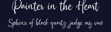 Painter in the Heart by Cat.B — Script Handwritten Font — thumbnail 2