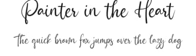 Painter in the Heart by Cat.B — Script Handwritten Font — thumbnail 1