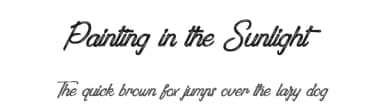 Painting in the Sunlight by Cat.B — Script Handwritten Font — thumbnail 1