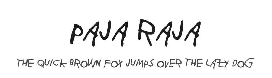 Paja Raja by Juha Korhonen — Script Handwritten Font