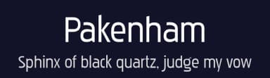 Pakenham by Typodermic Fonts — Sans Serif Font — thumbnail 2