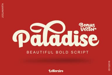 Paladise Font by Lettersiro Co. — Script Handwritten Font — thumbnail 1