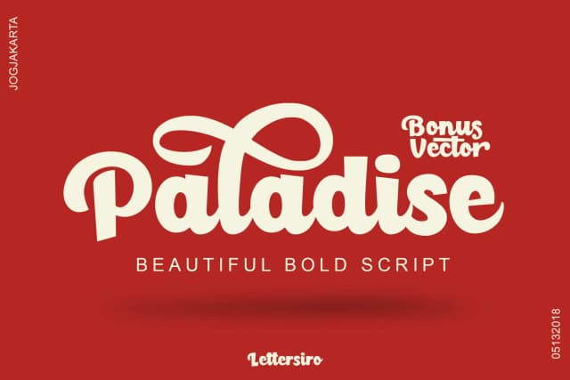 Paladise Font by Lettersiro Co. — Script Handwritten Font