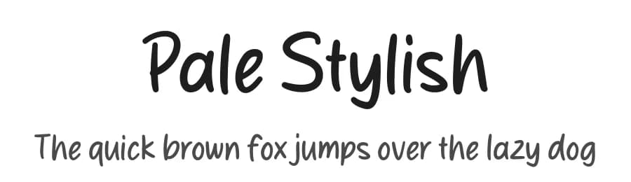 Pale Stylish by MJType — Script Handwritten Font