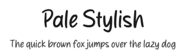 Pale Stylish by MJType — Script Handwritten Font — thumbnail 1