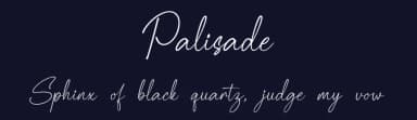Palisade by Aveni Letter Type — Script Handwritten Font — thumbnail 2