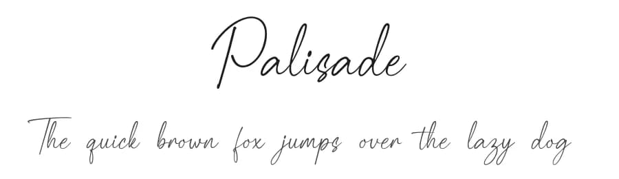 Palisade by Aveni Letter Type — Script Handwritten Font — preview 1