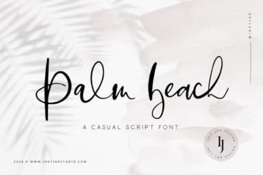 Palm Beach Script Font by inkyjar — Script Handwritten Font — thumbnail 1