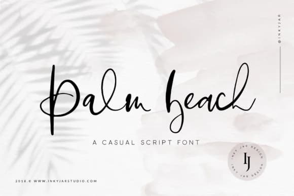 Palm Beach Script Font by inkyjar — Script Handwritten Font