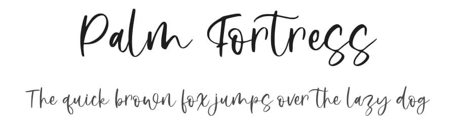 Palm Fortress by Achmad Yani — Script Handwritten Font — preview 1