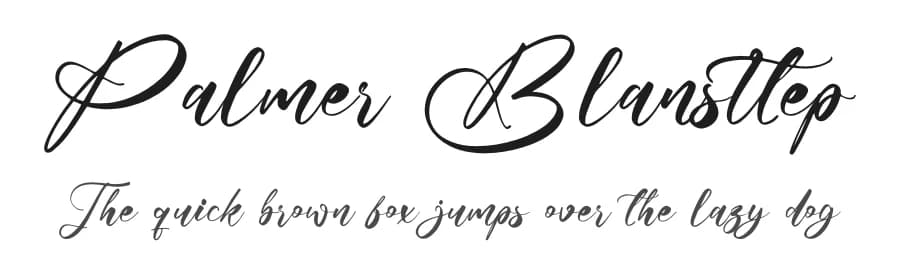 Palmer Blansttep by Letterena Studios — Script Handwritten Font