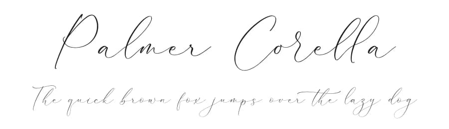 Palmer Corella by Storytype Studio — Script Handwritten Font