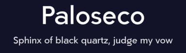 Paloseco by deFharo — Sans Serif Font — thumbnail 2