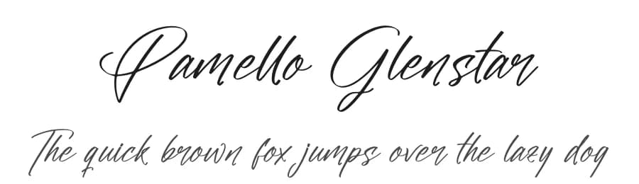 Pamello Glenstar by Letterena Studios — Script Handwritten Font