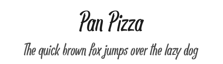 Pan Pizza by Marc Lohner — Script Handwritten Font — preview 1