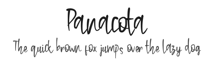 Panacota by DM Letter Studio - Dimas Prasetyo — Script Handwritten Font