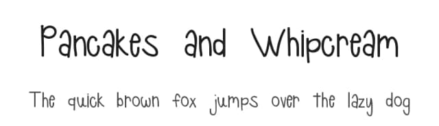 Pancakes and Whipcream by Limitless Company — Script Handwritten Font