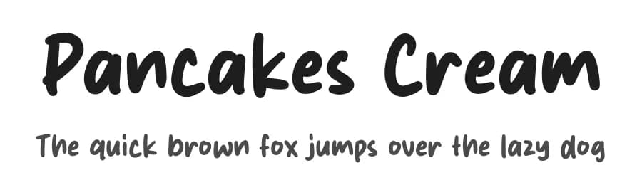 Pancakes Cream by Origin Type — Script Handwritten Font