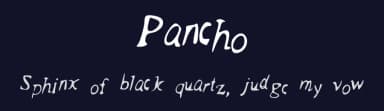 Pancho by Francisco Gutierrez — Script Handwritten Font — thumbnail 2