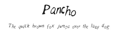 Pancho by Francisco Gutierrez — Script Handwritten Font — thumbnail 1