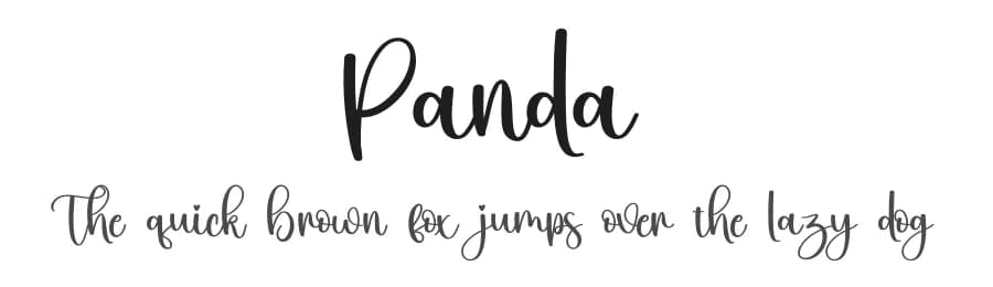 Panda by Scratchones — Script Handwritten Font