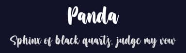 Panda by creatype designer — Script Handwritten Font — thumbnail 2