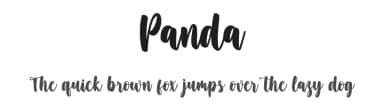 Panda by creatype designer — Script Handwritten Font — thumbnail 1
