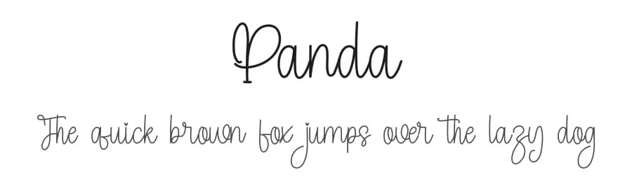 Panda by Inermedia Studio — Script Handwritten Font